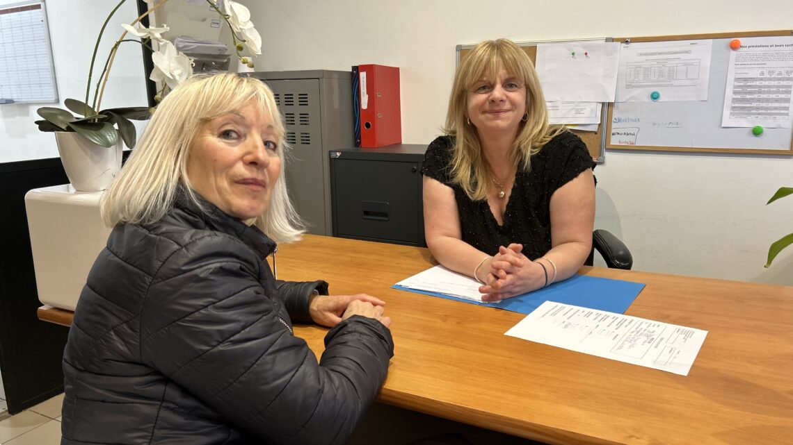 BELLEVILLE Véronique Auxiliaire de Vie et JANUEL Patricia Responsable d'Agence