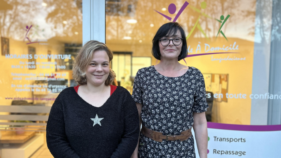 De gauche à droite MARECHAL Alexandra et GERMONT Emmanuelle toutes les deux Auxiliaires de Vie